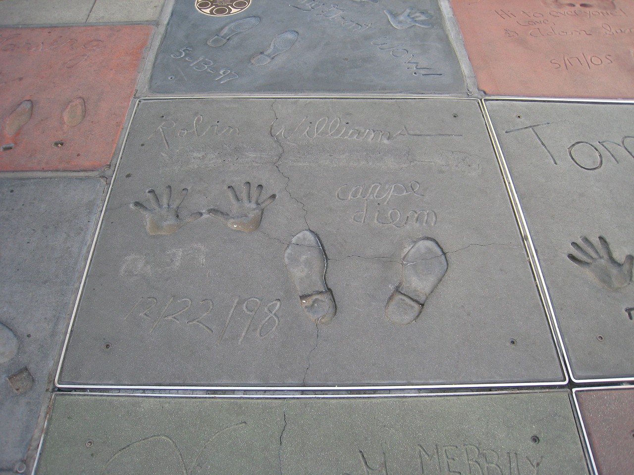 1321 California 2008-03 LA Scene.jpg - A visit to the Los Angeles California area in March of 2008. Activities ranged from Monets at the Getty, street hawkers at Venice Beach, movie look-alikes at Grauman's Chinese Theatre, to the Mission at San Juan Capistrano.